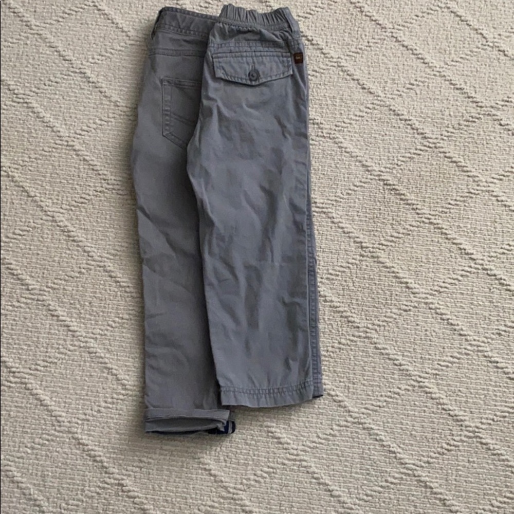 Two pairs of boys gray chinos